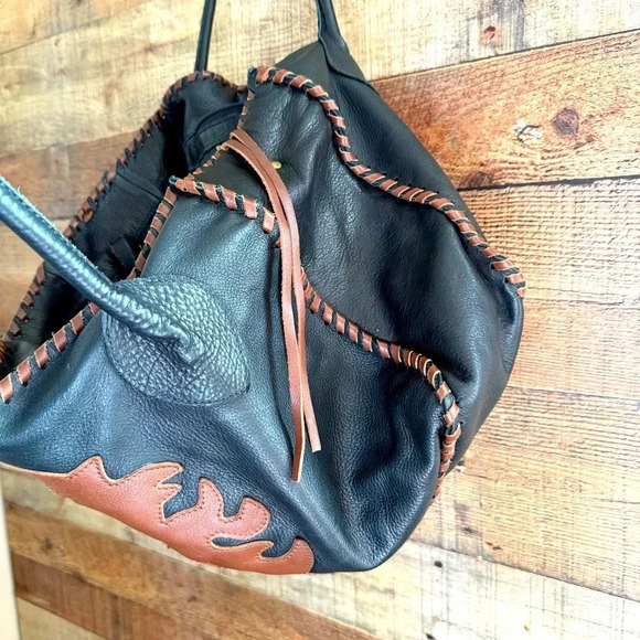 Vintage Carla Mancini Handmade Large Leather Tote - Picture 9 of 12